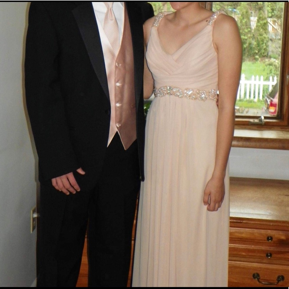 Blush pink prom/bridesmaid dress